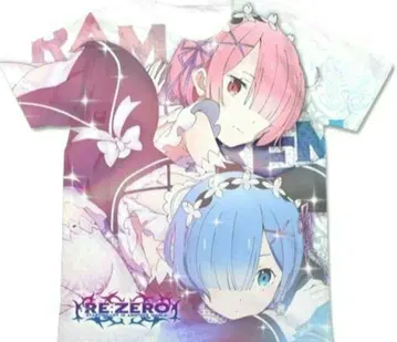 Re: 제로부터 시작하는 이세계 생활 리제로 T셔츠 메이드 렘 라무