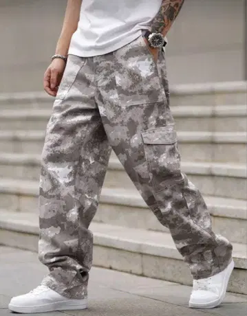미사용 새상품 카모플라쥬 그레이 카모플라주 팬츠