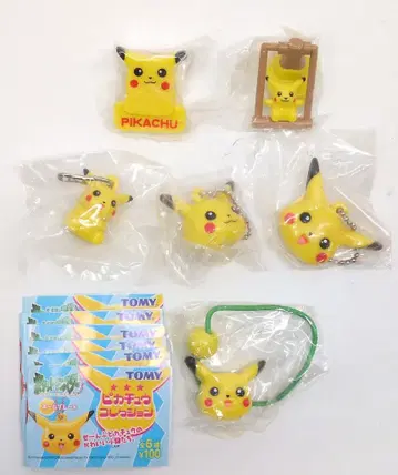타미 피카츄 컬렉션 명찰 포켓몬스터 전 6종 세트