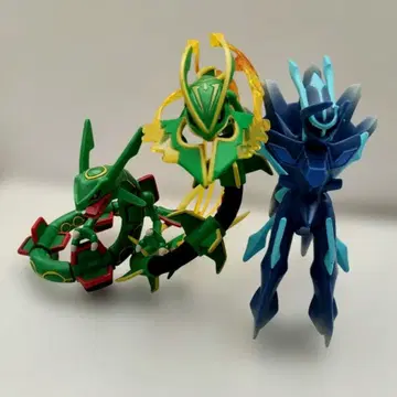 몬코레 디아루가 레쿠자 메가레쿠자 포켓몬 3체