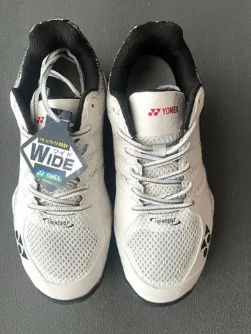 YONEX 테니스화 와이드 화이트/그레이 23.5cm