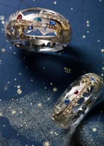 스타 주얼리 FROZEN STARLIGHT 크리스마스 한정판 아크릴 반지