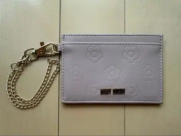 MARY QUANT 마리콴트 데이지 아웃라인 패스 케이스 교통카드 지갑