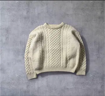 80s~90s llbean 피셔맨 니트 아란 니트