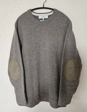 URBANRESEARCHROSSO 해밀턴 라무 울 엘보 패치 니트