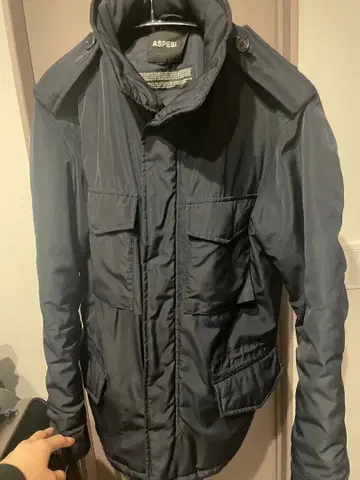 ASPESI M-65 충전솜 필드 자켓 써모어 다크 네이비