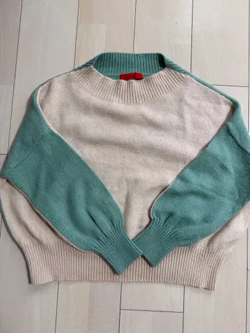 MAX&Co. 베이지 민트 그린 니트
