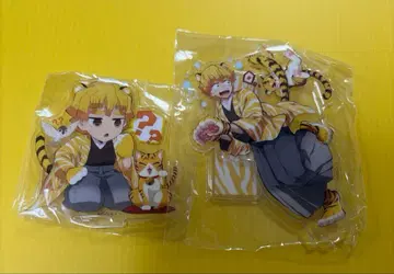 귀멸의 칼날 호랑이 해 아크릴 스탠드 미니 캐릭터 등신 젠이츠