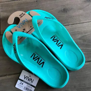 ViViA 터콰이즈 비치 샌들 24cm