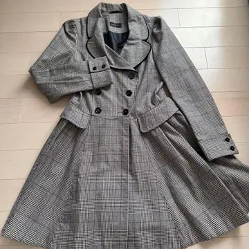 TOPSHOP 글렌체크 패턴 스프링 코트