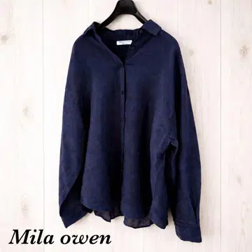 Mila owen 프렌치 린넨 오버 사이즈 셔츠