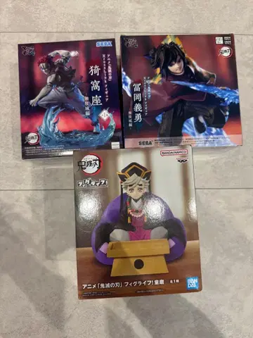 피그라이프 도우마 토미오카 기유 아카자 피규어 세트