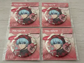 블루 록 히오리 요 양 빅 글리터 캔뱃지 4점 세트