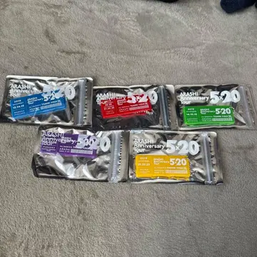 [미개봉 새상품] ARASHI Anniversary Tour 키링 5개