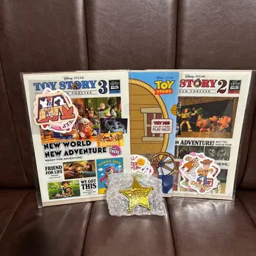 토이스토리 1등 복권 J상 F상 보안관 배지 클리어 파일 스티커