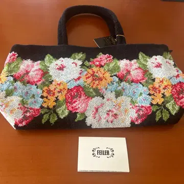 미사용 새상품 FEILER 플라워 무늬 토트백