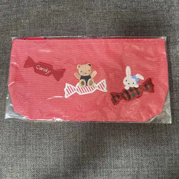 파미리아 펜 케이스 파우치 레드 캔디