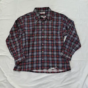 SQUIRE 400 Elbeco 빈티지 체크 무늬 긴팔 셔츠(XL)