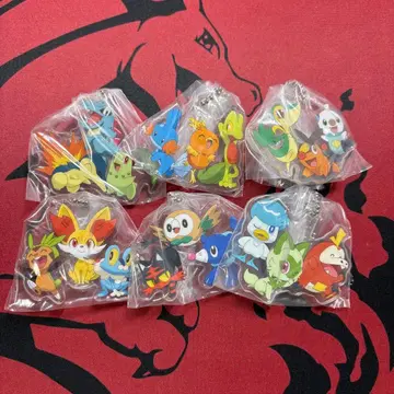 포켓몬스터 출발의 3마리 아크릴 스윙 6종 세트 포켓몬 30주년