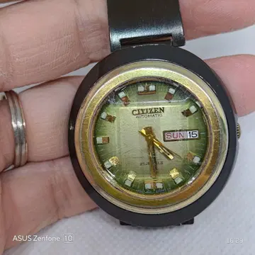 CITIZEN 세븐스타 V2 자동 와인딩 21석 데이데이트 블랙 케이스