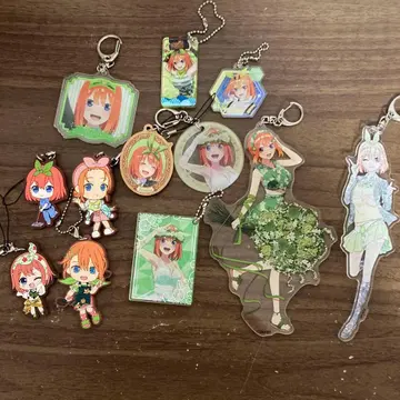 5등분의 신부 네잎 아크릴 키링, 러버 키링 세트