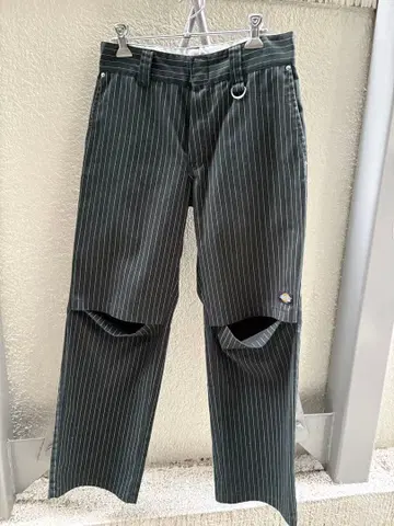 MOUSSY Dickies 디키즈 스트라이프 컷 아웃 와이드