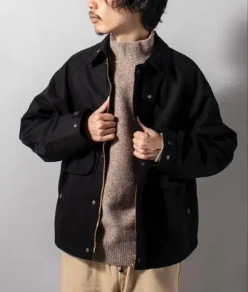 GLOSTER 패딩 덕 헌팅 블루종