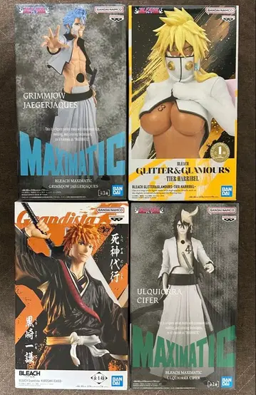 BLEACH 쿠로사키 이치고 우르키오라 그림죠 할리벨 피규어 4점