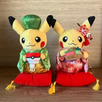 [새상품] 포켓몬 센터 교토 한정판 다회 놀이 피카츄 봉제 인형
