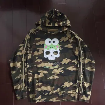 HYDROGEN x 산리오 하이드로겐 카모 패턴 후드티 케로케로케롯삐