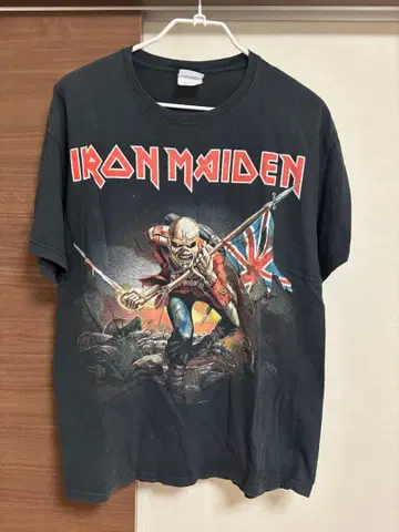 Iron Maiden 티셔츠 그래픽 프린트 블랙