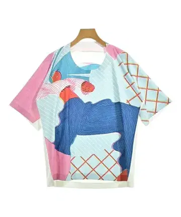 플리츠 플리즈 티셔츠 여성용