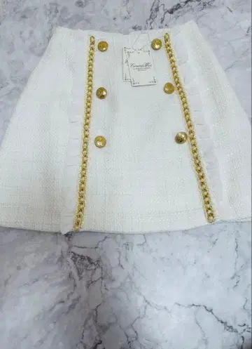 에밀리아 위즈 트위드 미니 스커트 S 새상품