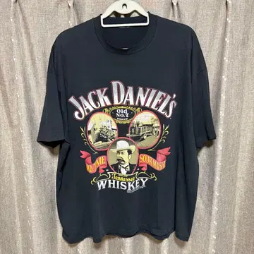y031507 빈티지 T셔츠 JACK DANIEL S 블랙 반팔