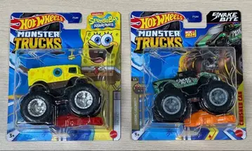 핫휠 몬스터 트럭 스펀지밥 & 스네이크바이트 2개 세트