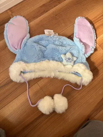 상하이 디즈니 홍콩 팬캡 머리띠 스티치 엔젤 리로