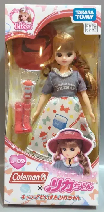 타카라토미 Coleman x 리카짱 LD-09 캠핑 다이스키 리카짱