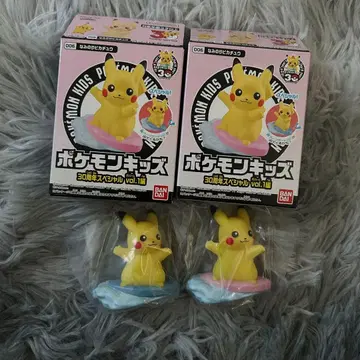 포켓몬 키즈 30주년 파도타기 피카츄 파랑 서핑보드 핑크 서핑보드