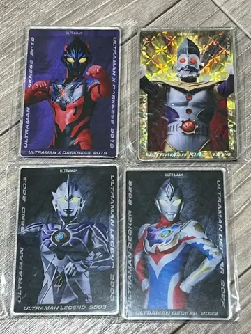 울트라맨 아크릴 카드 4장 세트 울트라맨X 울트라맨 킹