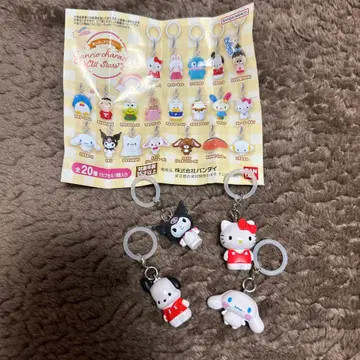 헬로키티 마이멜로디 시나모롤 키링 3개 세트