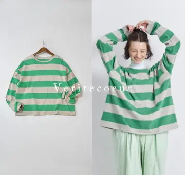Veritecoeur 베리떼꾸르 보더 긴팔 티셔츠