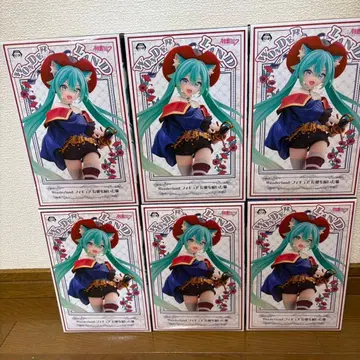 하츠네 미쿠 피규어 wonderland 장화 신은 고양이 6개 세트