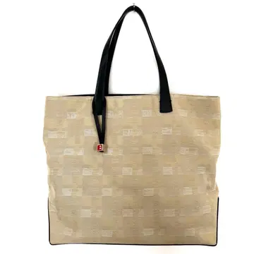 발리 캔버스 가죽 토트백