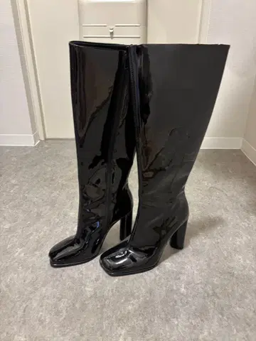 ZARA 블랙 롱 부츠 하이힐