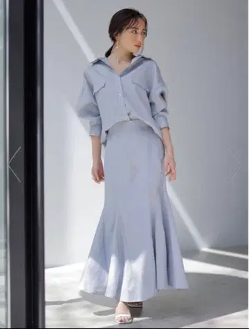 anuans 트리아세 믹스 에스카르고 머메이드 스커트