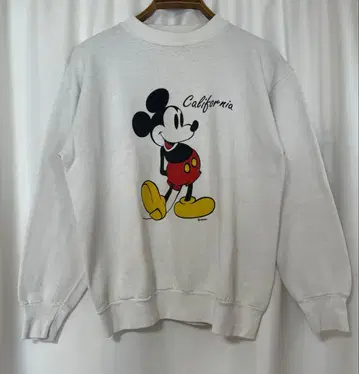 최종 가격 인하! 80년대 미키 맨투맨 Velva Sheen 빈티지