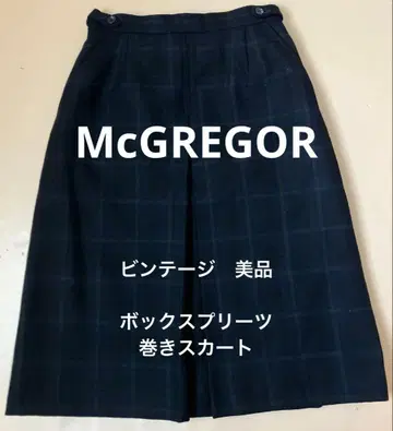 McGREGOR 빈티지 박스 플리츠 랩 스커트
