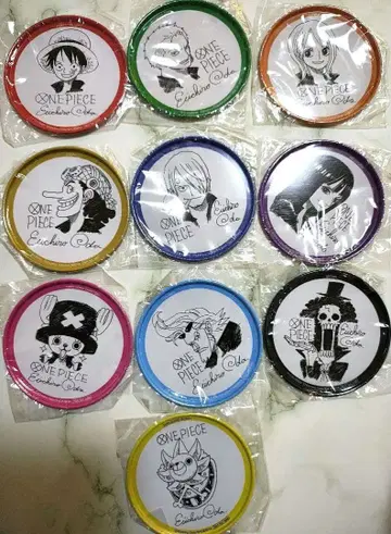 소년 점프 ONE PIECE 나츠코미 2009 캔 코스터 전종 세트