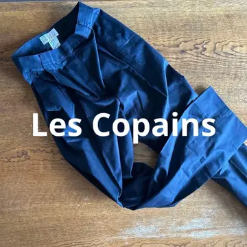 Les Copains 레꼬빵 이탈리아제 코튼 팬츠 네이비 40