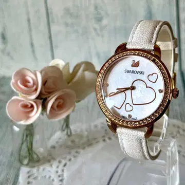 [ 배터리 교환 완료 ] Swarovski 스와로브스키 시계 라운드 하트